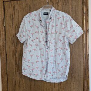 Mens Button Down Short Sleeve Shirt